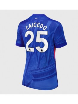 Billige Chelsea Moises Caicedo #25 Hjemmedrakt Dame 2025-26 Kortermet